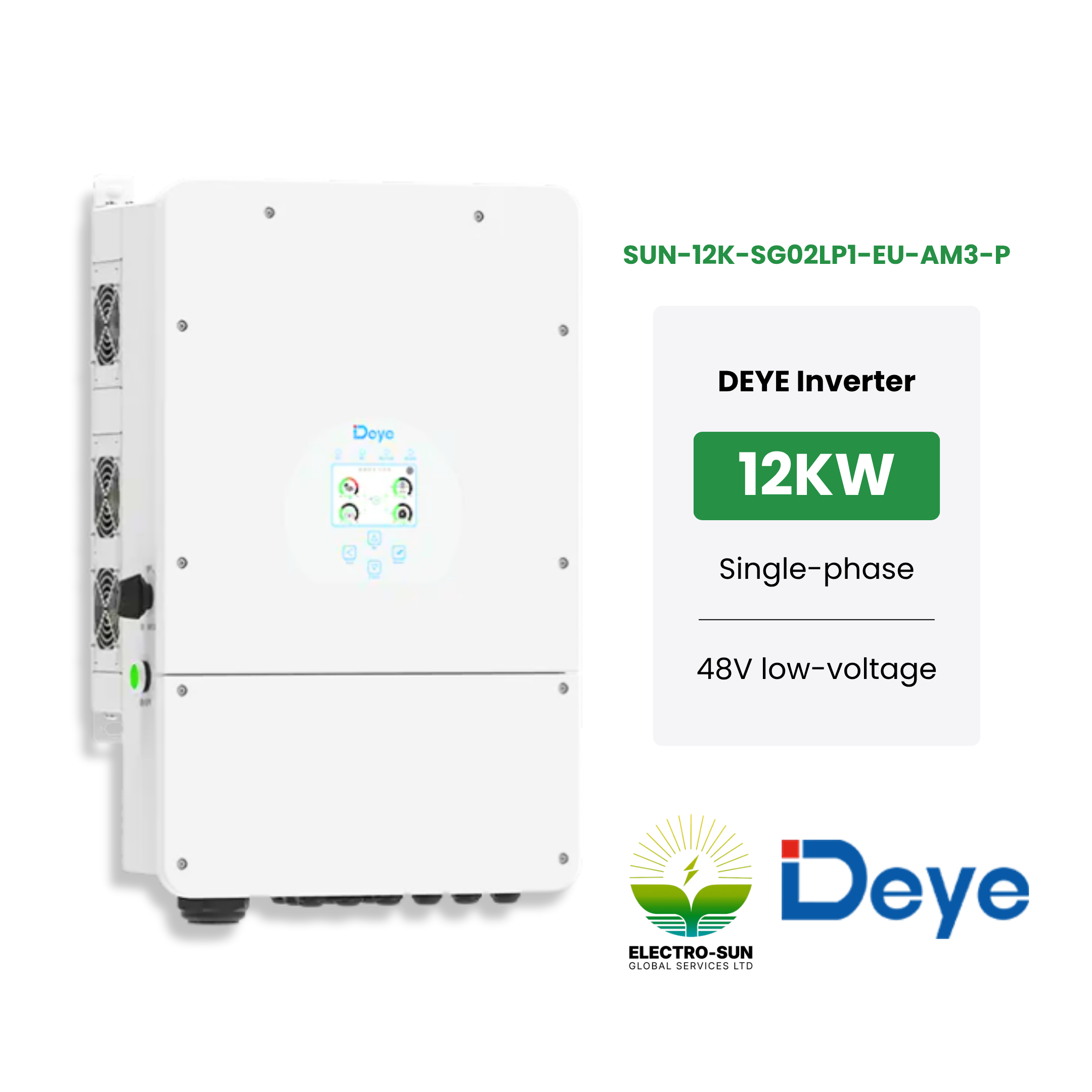 Deye 12kw Single Phase | SUN-12K-SG02LP1-EU-AM3